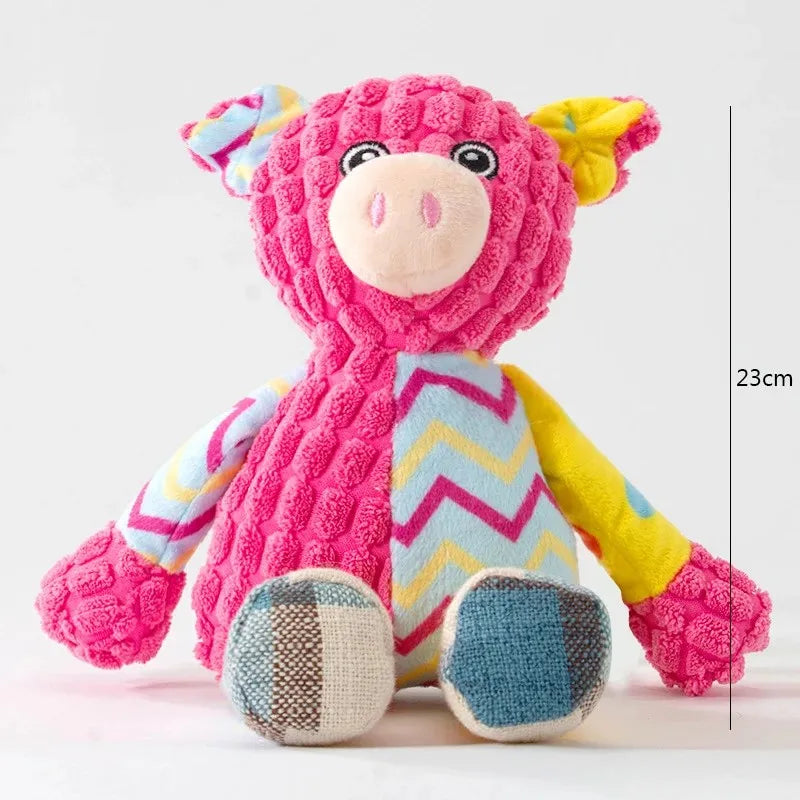 Interactive Squeaky Pet Plush Toy - PetLiveliest - PetLiveliest