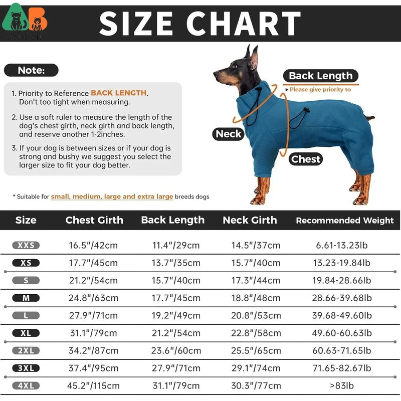 Fleece Waterproof Jumpsuit - PetLiveliest - PetLiveliest