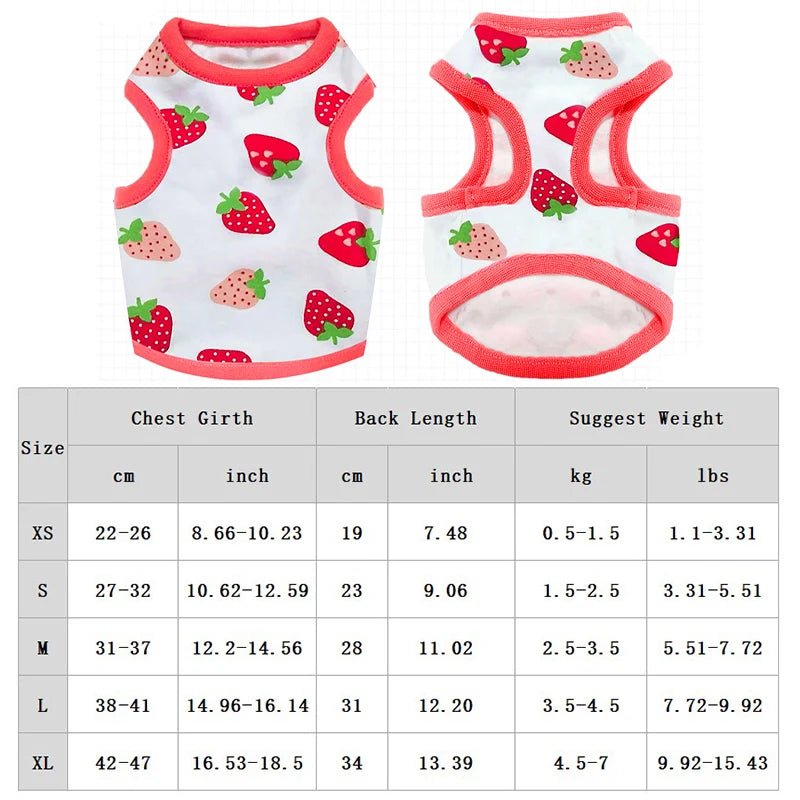 Breathable Summer Cartoon Dog Vest - PetLiveliest - PetLiveliest