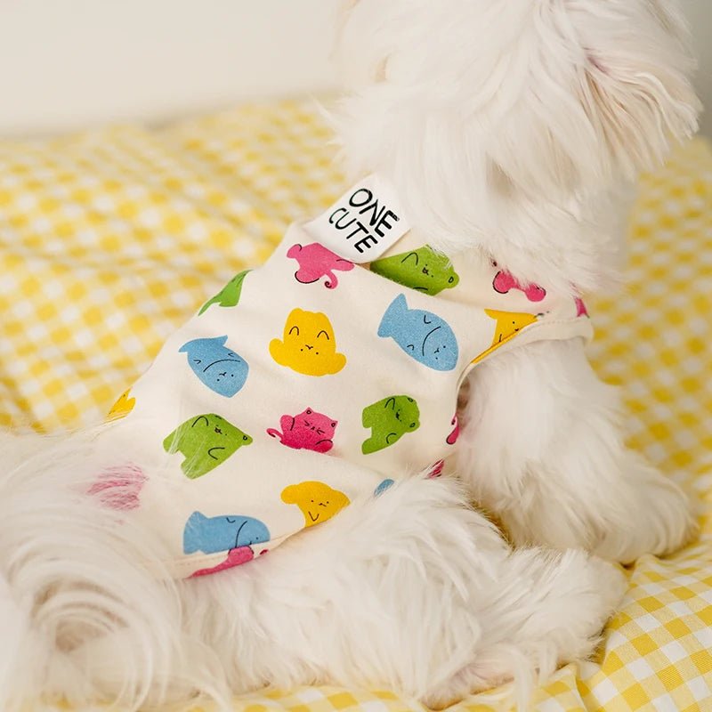 Cartoon Dog Graphic Vest - PetLiveliest - PetLiveliest