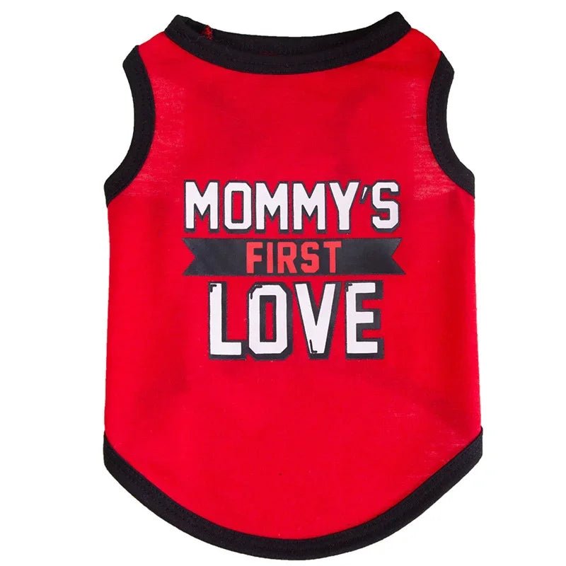 Cute Letter Print Vest - PetLiveliest - PetLiveliest