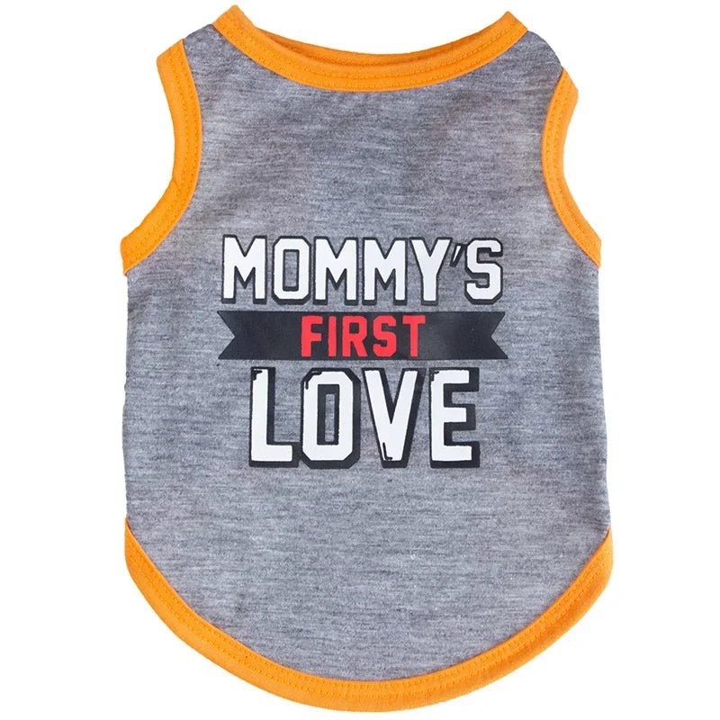 Cute Letter Print Vest - PetLiveliest - PetLiveliest