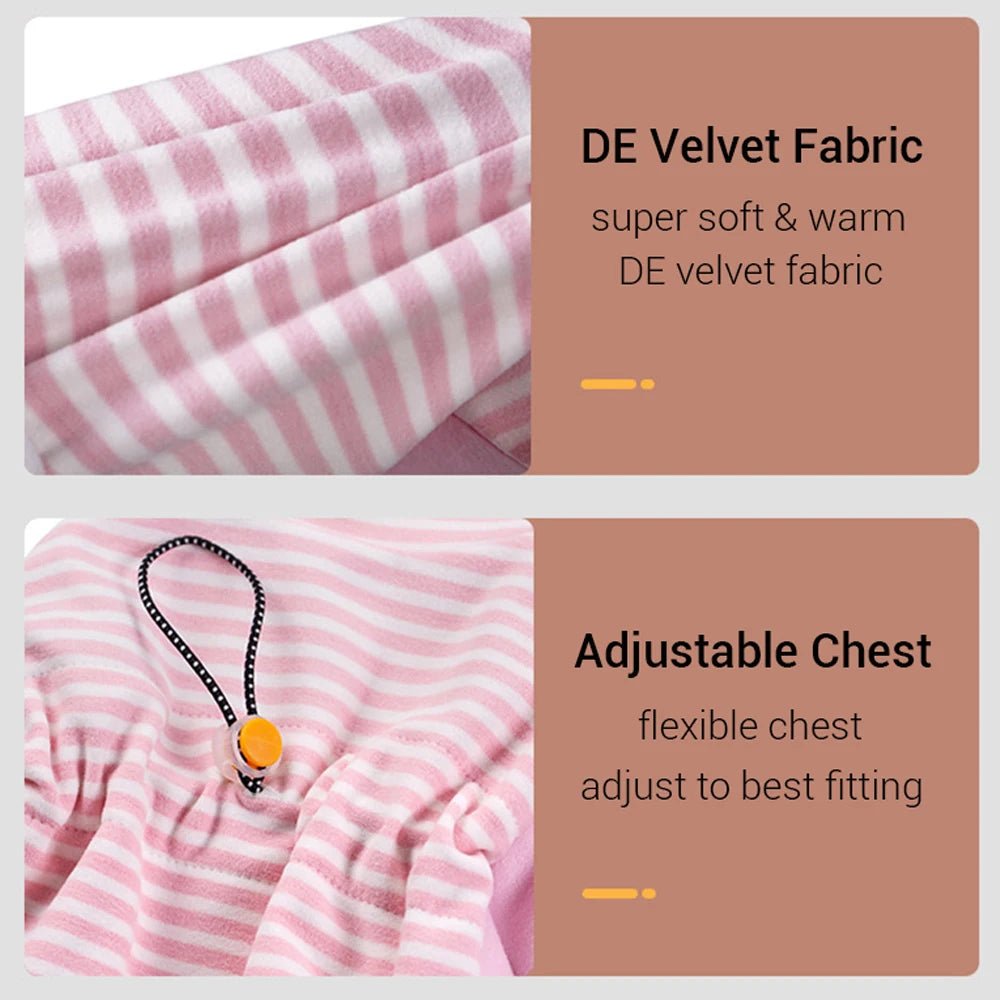 DE Velvet Fleece Dog Jumpsuit - PetLiveliest - PetLiveliest