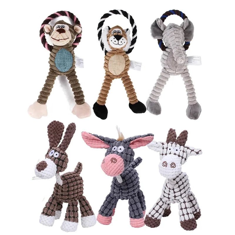 Squeaky Plush Dog Toy - PetLiveliest - PetLiveliest