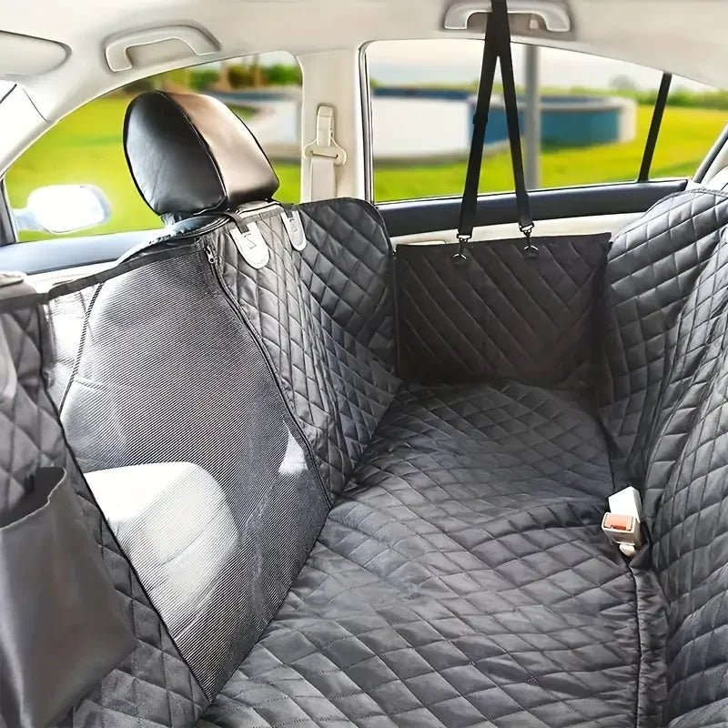 Dog Seat Cover for Back Seat 100% Waterproof Dog Car Seat Covers with Mesh Window Scratch Prevent Anti - slip Dog Car Hammock - PetLiveliest - PetLiveliest