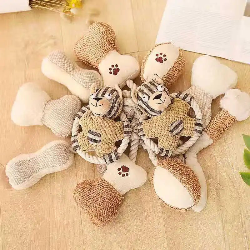 Dog Sound Canvas Rope Toy - PetLiveliest - PetLiveliest