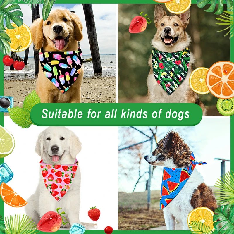 Easter Specials - Flowers & Kiss Dog Bandana - PetLiveliest - PetLiveliest