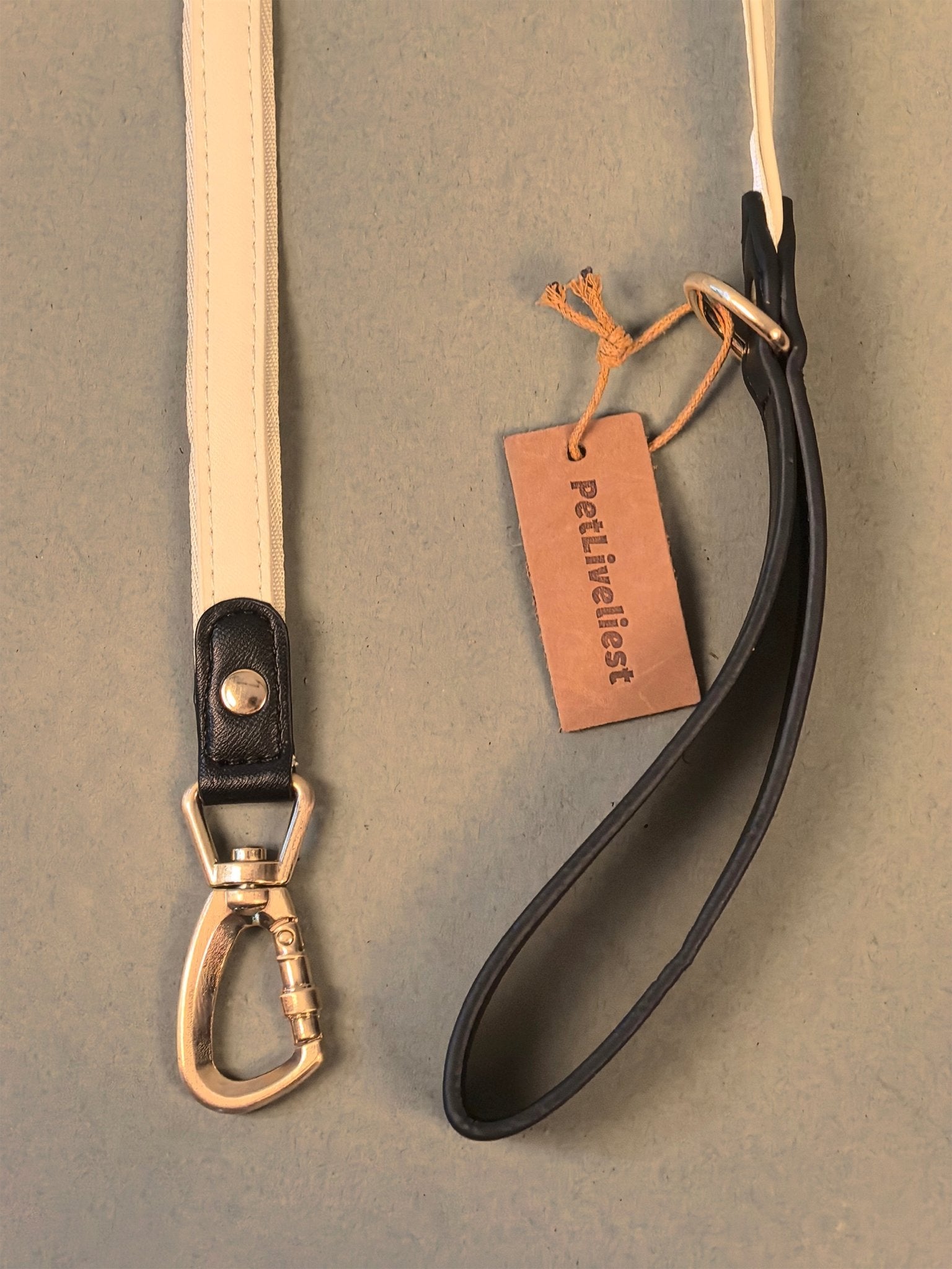 GUBERNACULUM LEASH - JET BLACK/WHITE - PetLiveliest - PetLiveliest