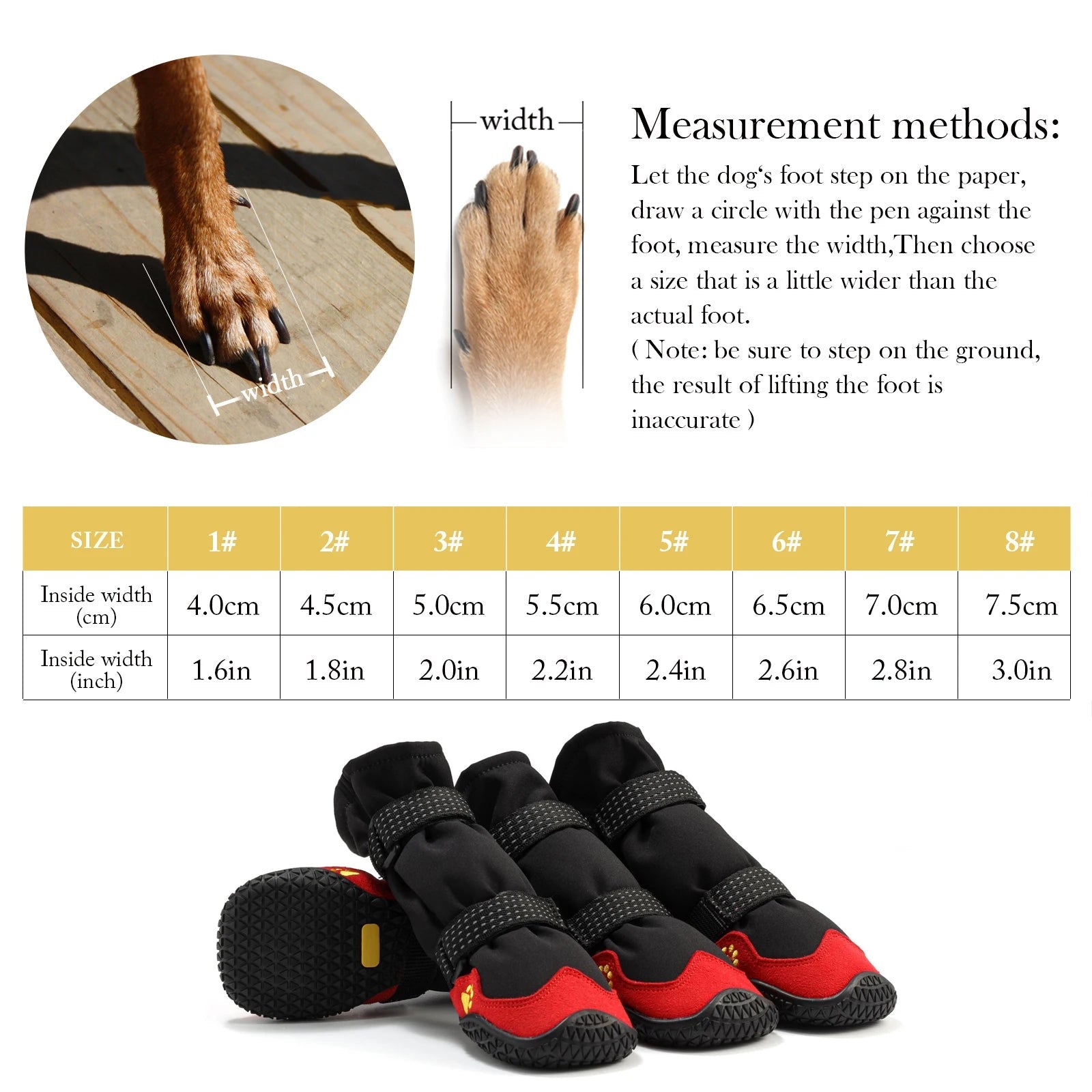 Hiking Waterproof Dog Rain Boots - PetLiveliest - PetLiveliest