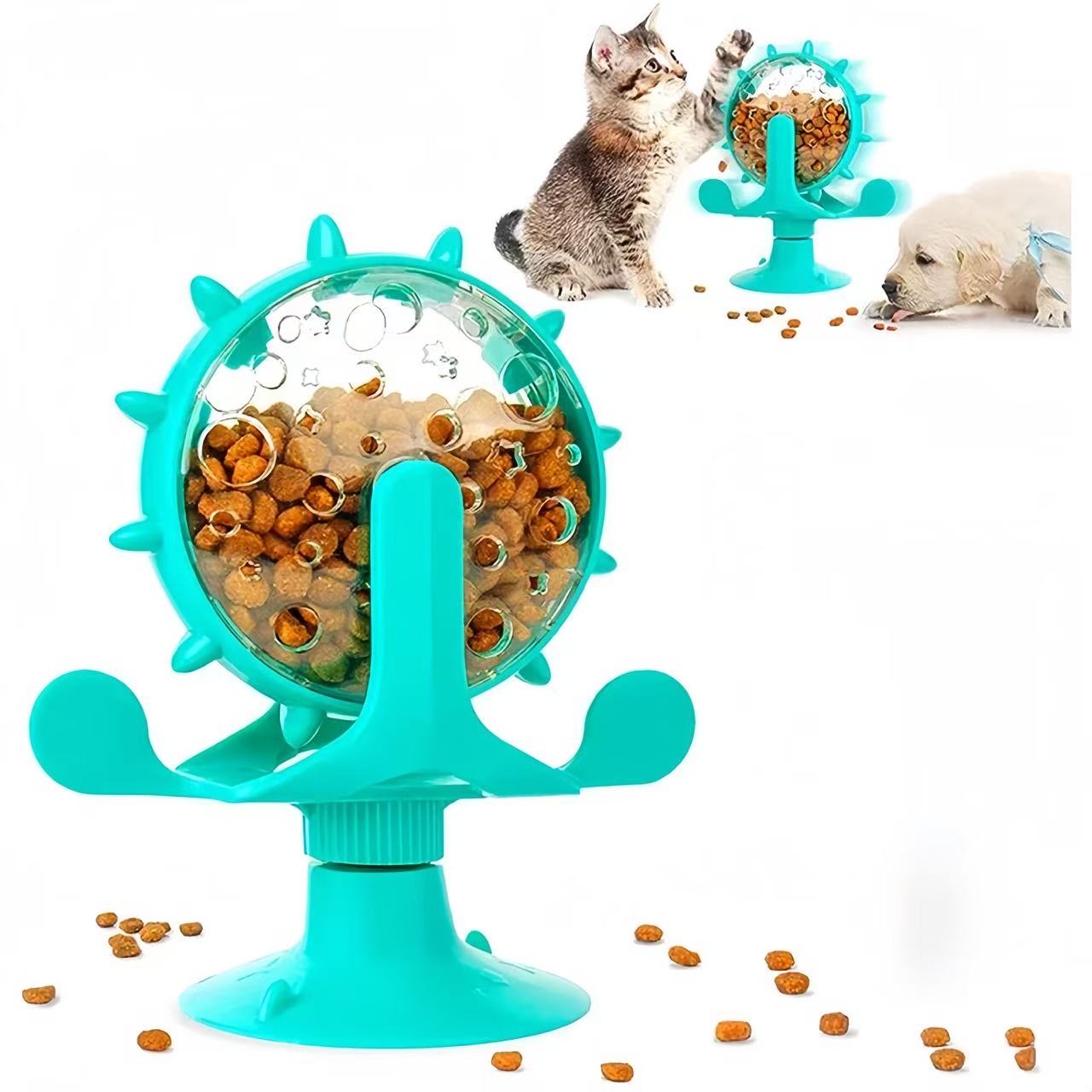 Interactive Windmill Treat Dispensing Dog Toy - PetLiveliest - PetLiveliest