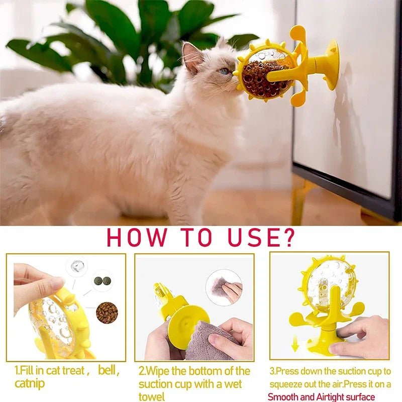 Interactive Windmill Treat Dispensing Dog Toy - PetLiveliest - PetLiveliest