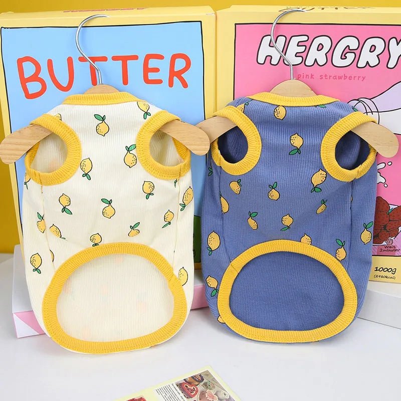 Lemon Pattern Summer Dog Vest - PetLiveliest - PetLiveliest