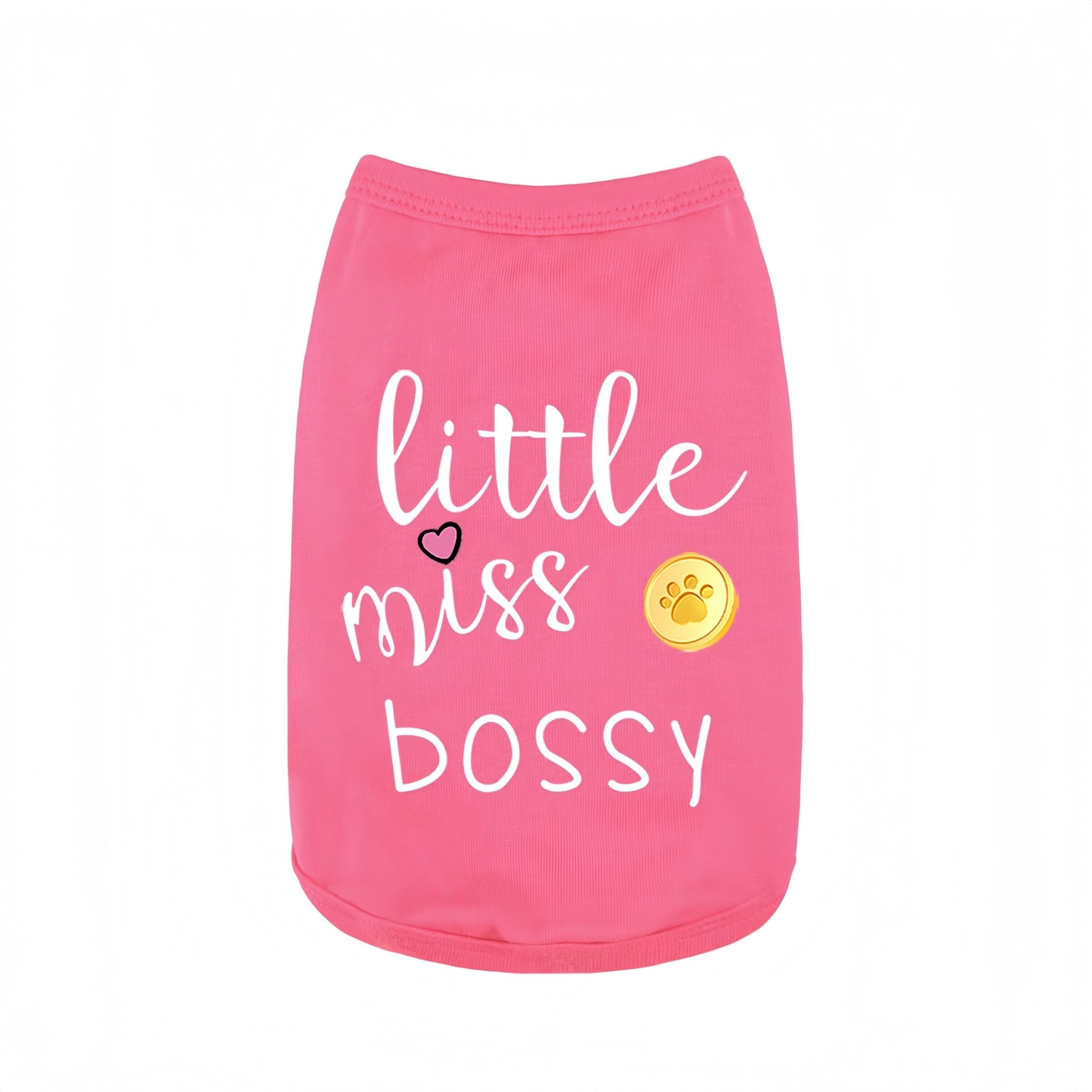 "Little Miss Bossy" Summer Dog Vest - PetLiveliest - PetLiveliest