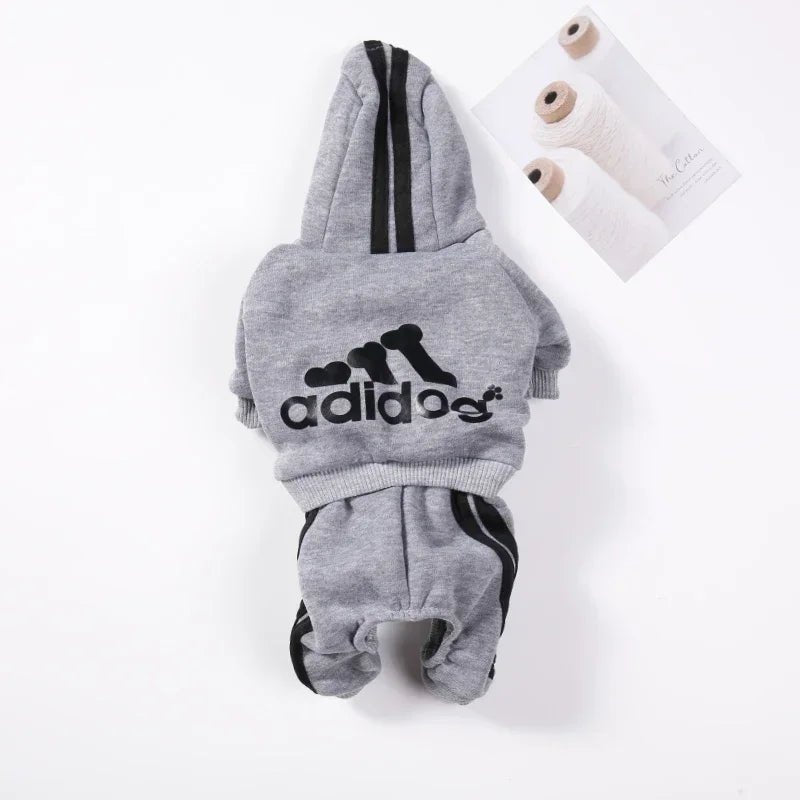 adidog Hoodie Jumpsuit - PetLiveliest - PetLiveliest
