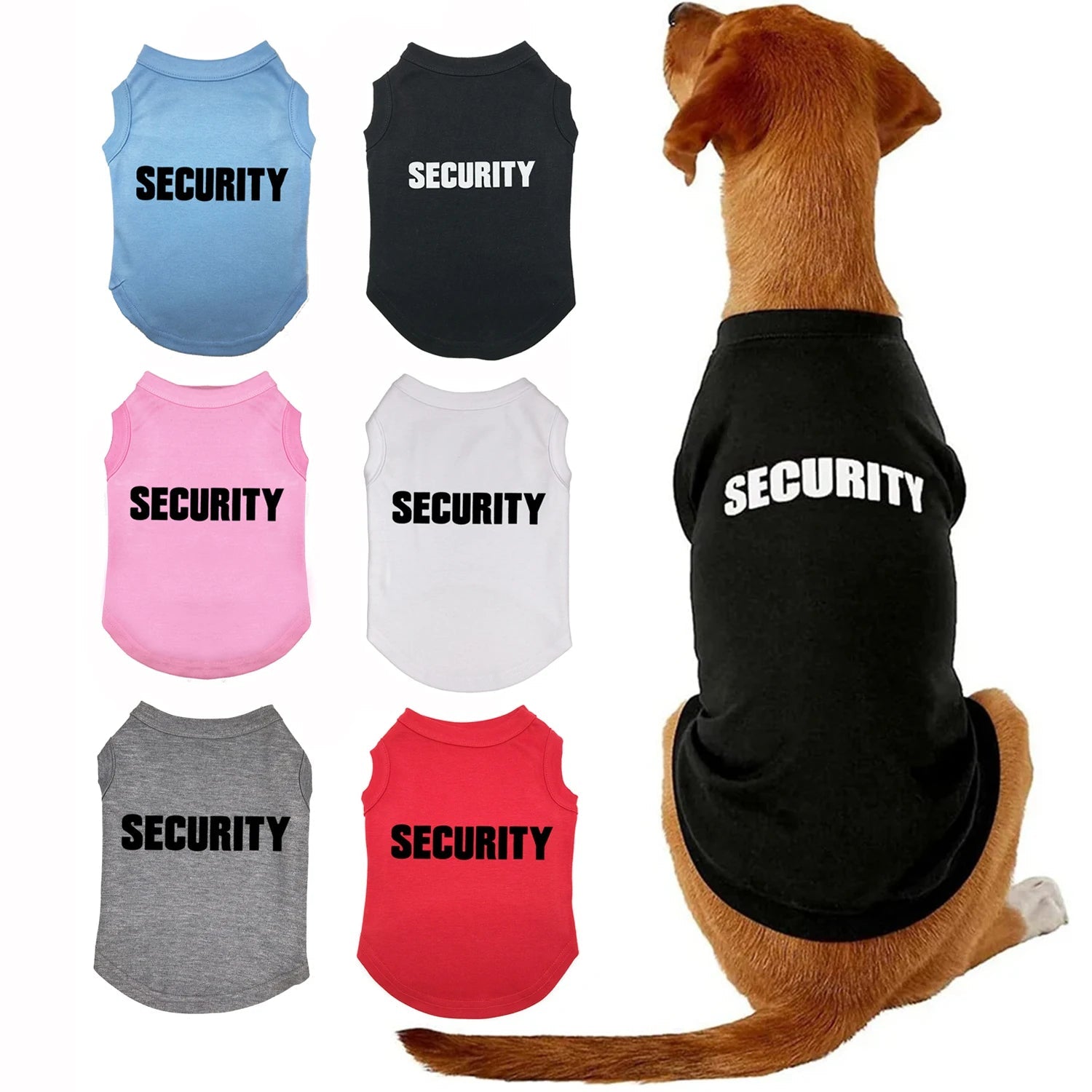 Security Cotton Summer Vest - PetLiveliest - PetLiveliest