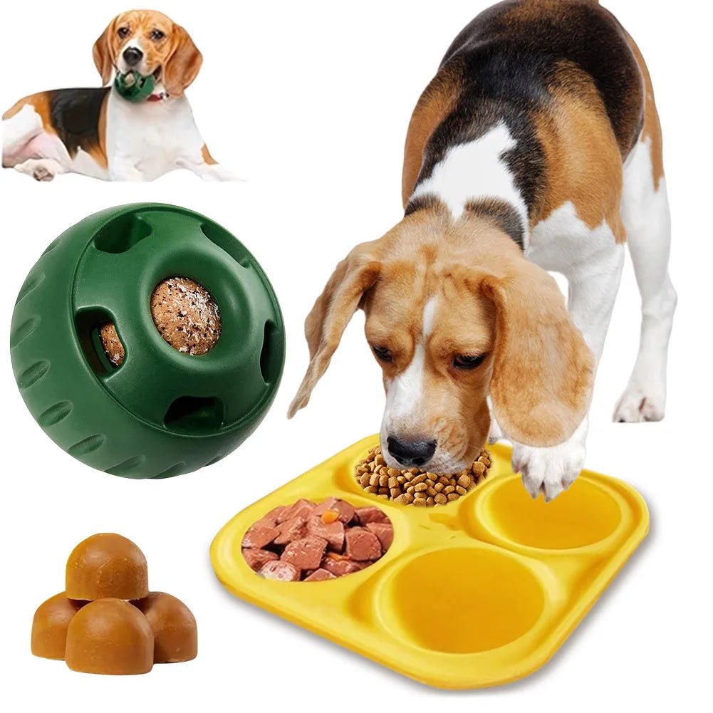 Silicone Pet Dog Toy Food Ball - PetLiveliest - PetLiveliest