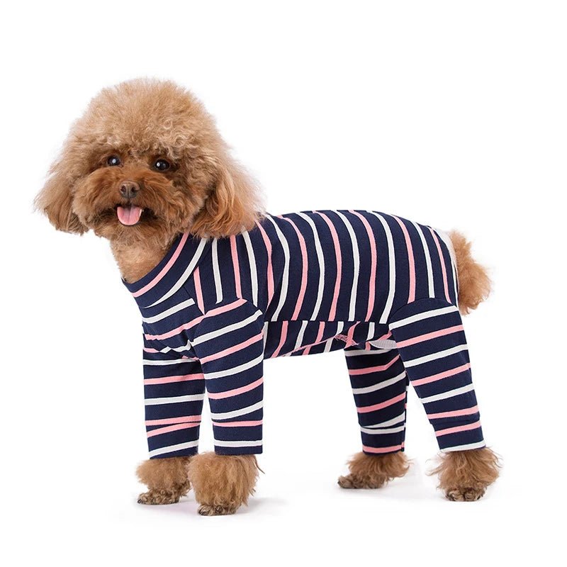 Striped Soft Breathable Jumpsuit - PetLiveliest - PetLiveliest