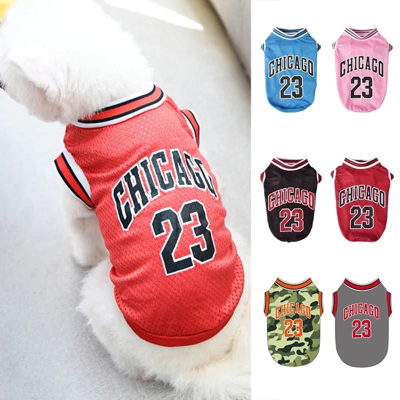 Summer Breathable Mesh Basketball Vest - PetLiveliest - PetLiveliest
