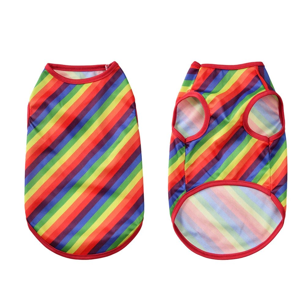 Summer Rainbow Print Dog Vest - PetLiveliest - PetLiveliest