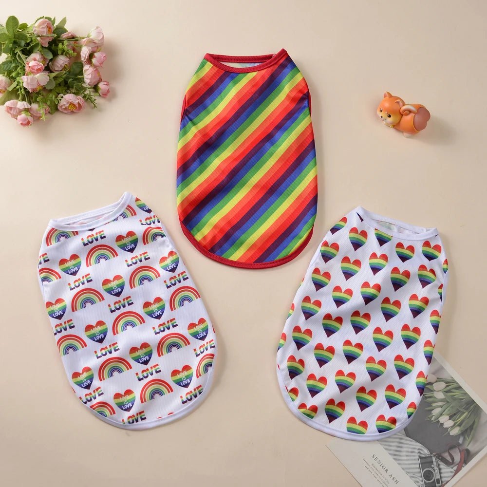 Summer Rainbow Print Dog Vest - PetLiveliest - PetLiveliest