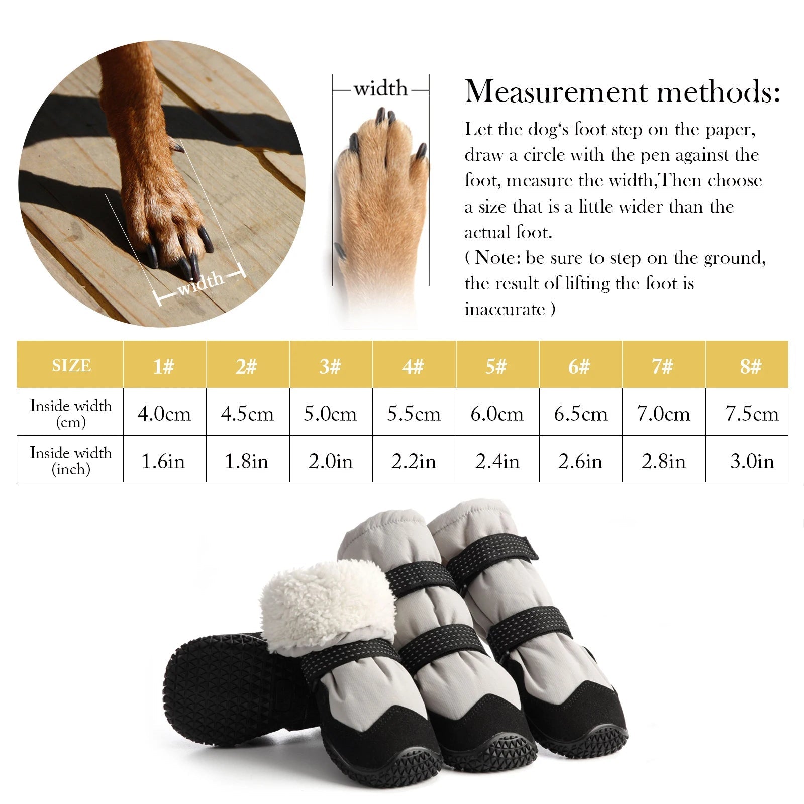 Thicken Fleece Lining Non - Slip Waterproof Ripstop Snow Booties - PetLiveliest - PetLiveliest