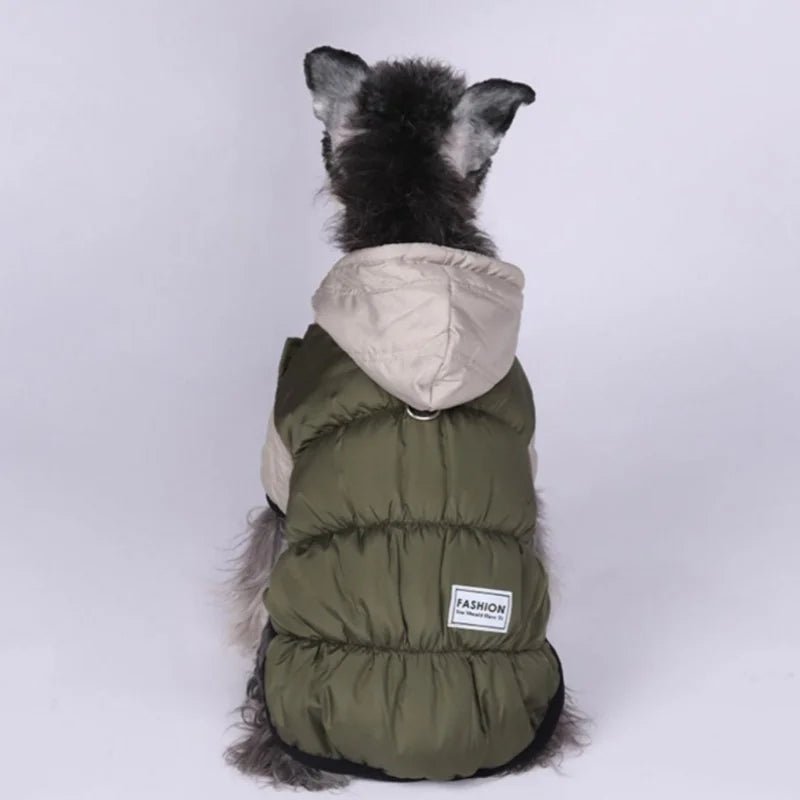 Thicken Warm Polar Fleece Lining Dog Hooded Coat - PetLiveliest - PetLiveliest