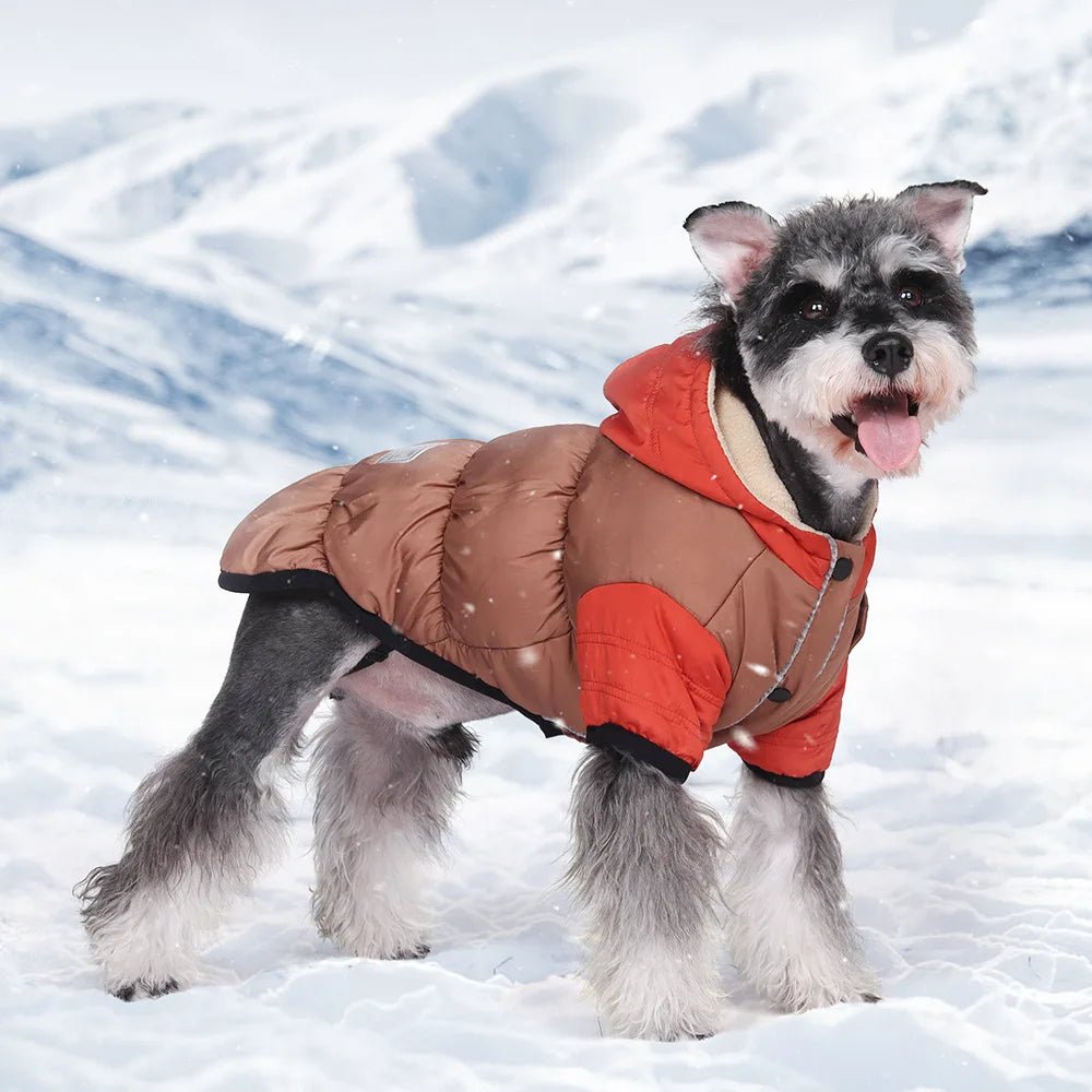 Thicken Warm Polar Fleece Lining Dog Hooded Coat - PetLiveliest - PetLiveliest
