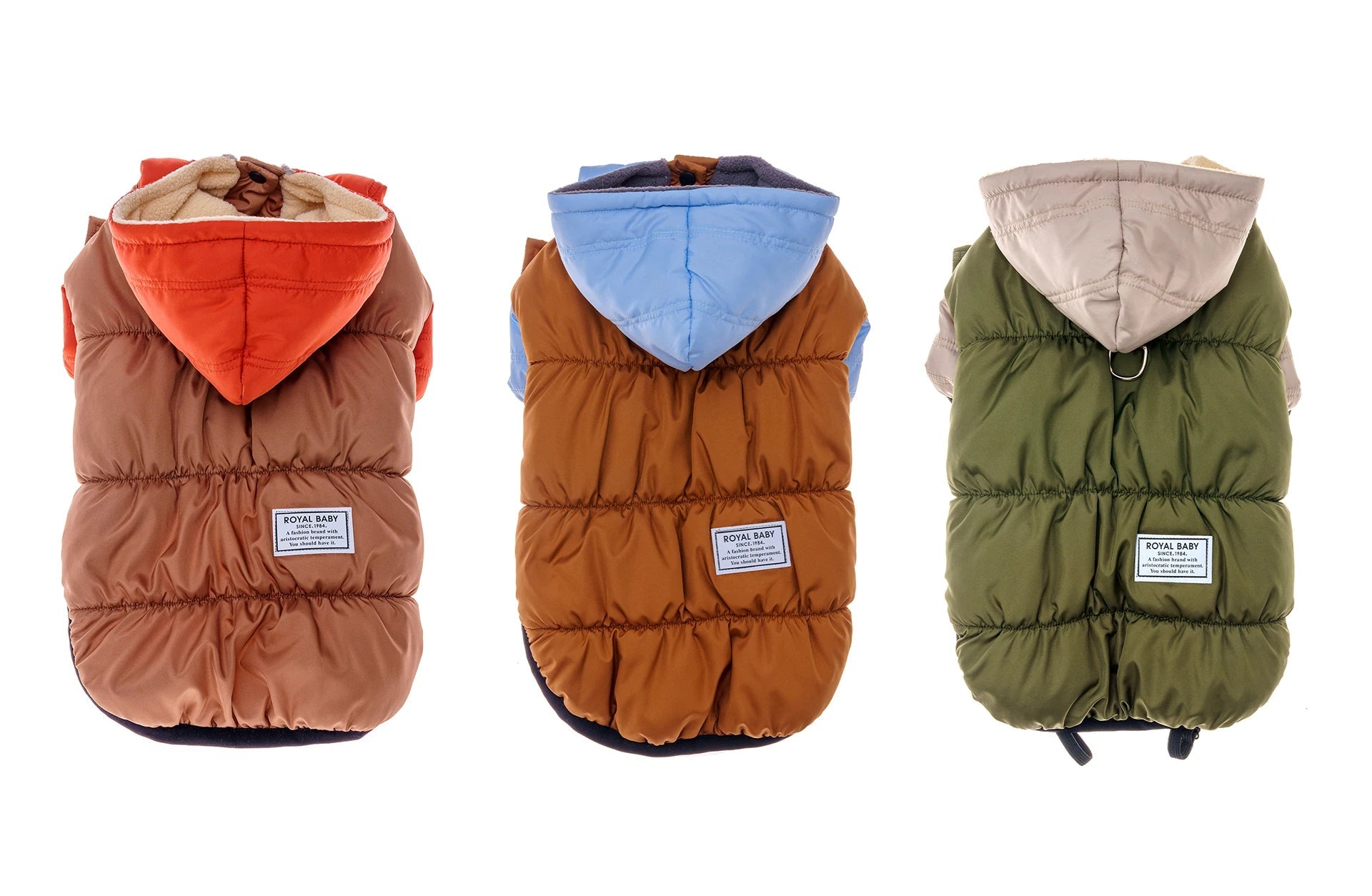 Thicken Warm Polar Fleece Lining Dog Hooded Coat - PetLiveliest - PetLiveliest