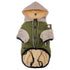 Thicken Warm Polar Fleece Lining Dog Hooded Coat - PetLiveliest - PetLiveliest