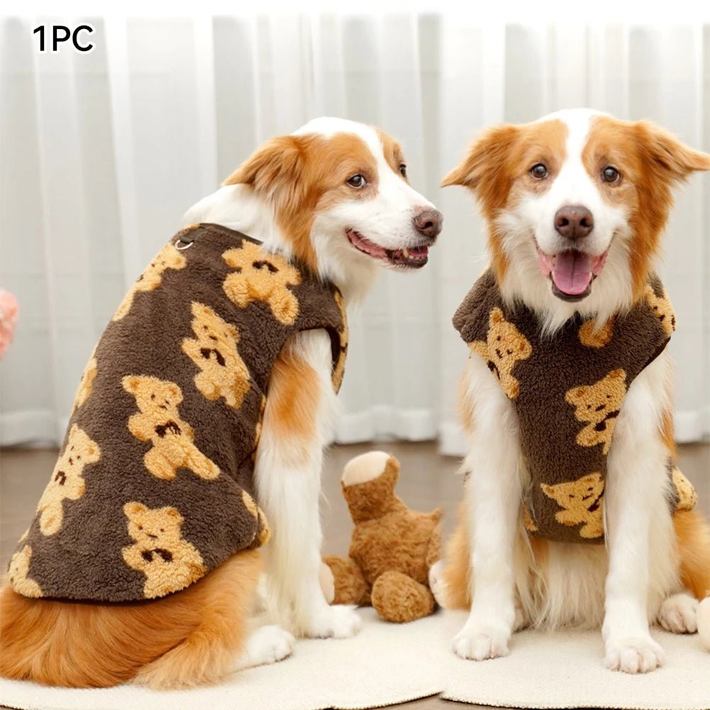 Warm Flannel Dog & Cat Winter Pajamas - PetLiveliest - PetLiveliest