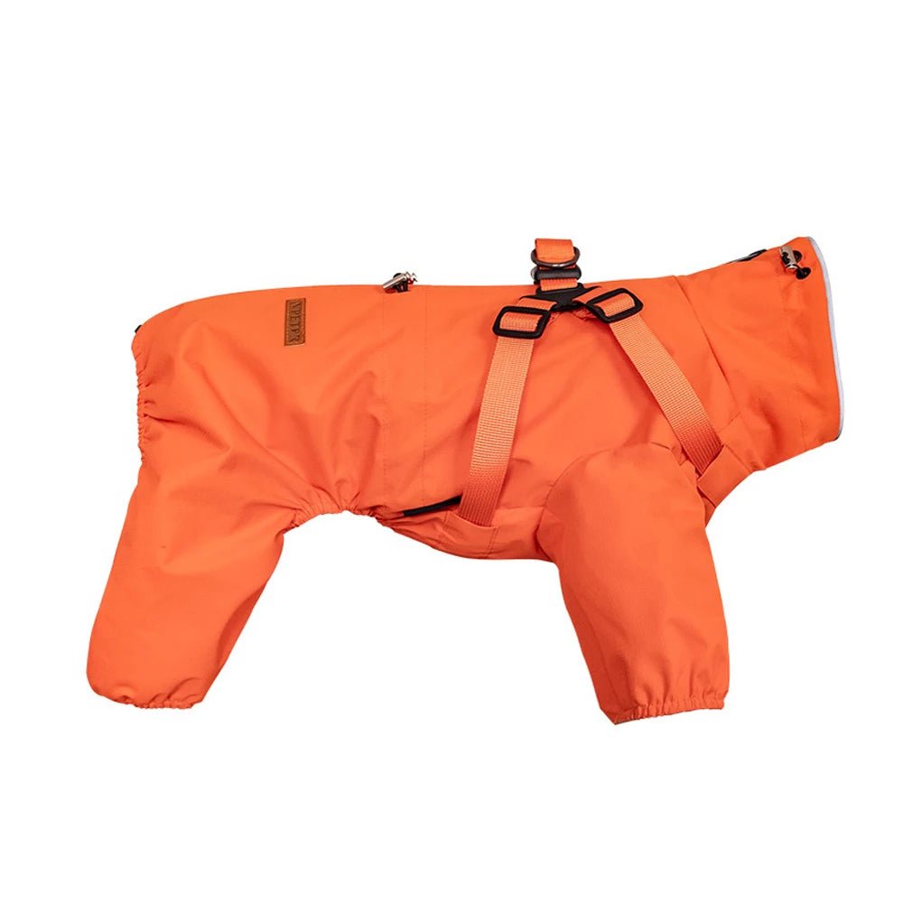 Waterproof Adjustable Reflective Raincoat with Harness - PetLiveliest - PetLiveliest