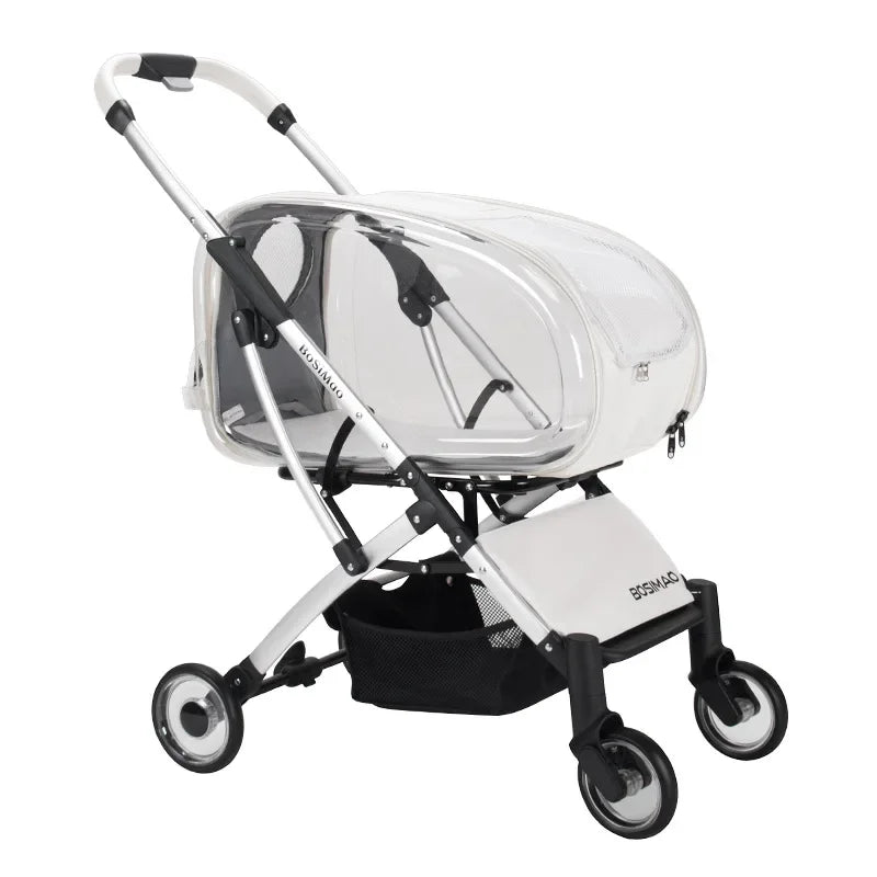 Transparent detachable dog stroller - PetLiveliest - PetLiveliest