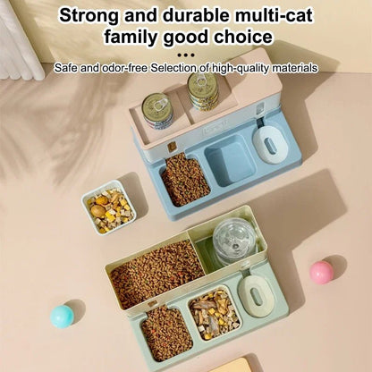 3 - in - 1 Automatic Pet Feeder &amp; Water Bowl - PetLiveliest - PetLiveliest