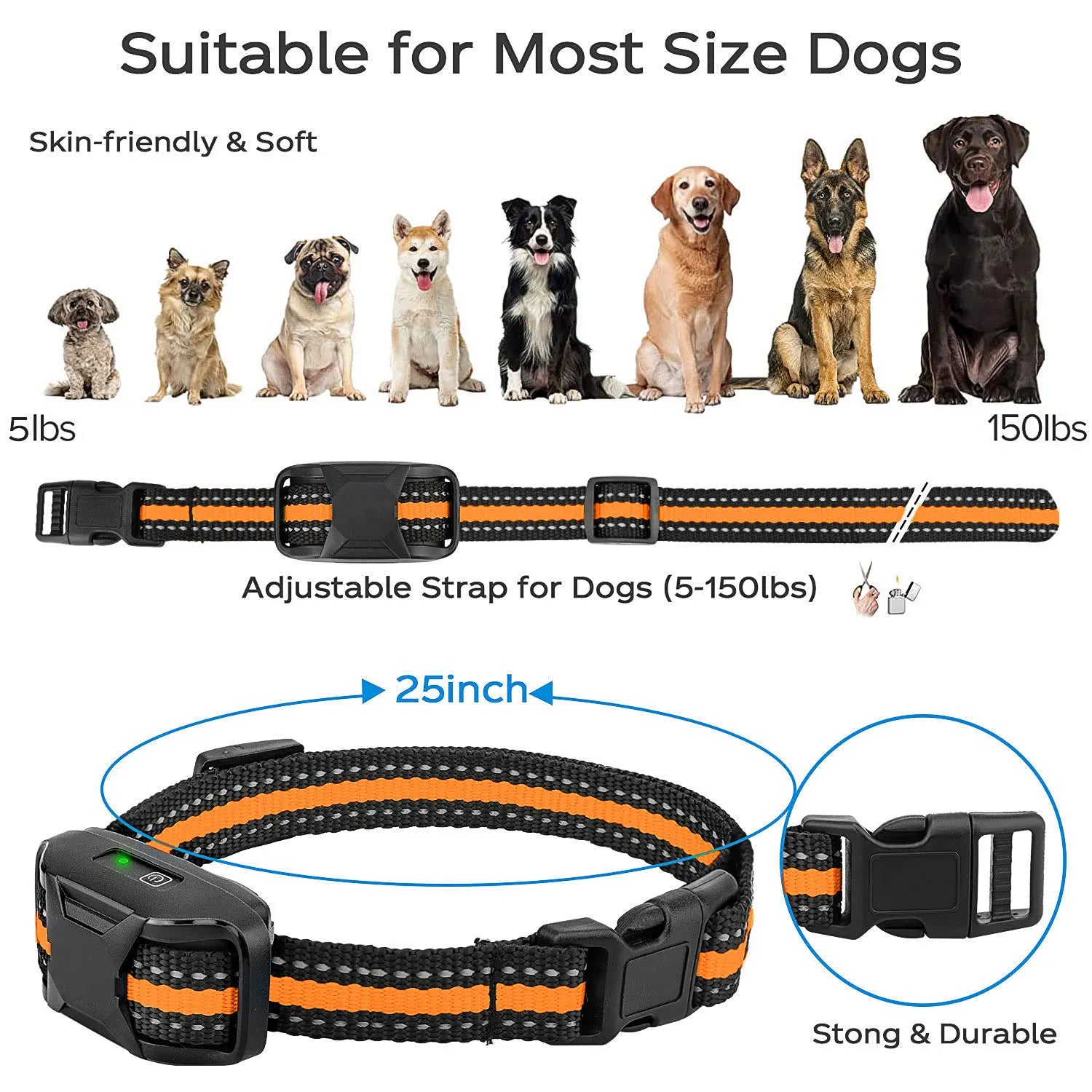 3300Ft Dog Training Collar with Remote Rechargeable Waterproof E Collar Beep Vibration Shock High Quality Pet Training - PetLiveliest - PetLiveliest