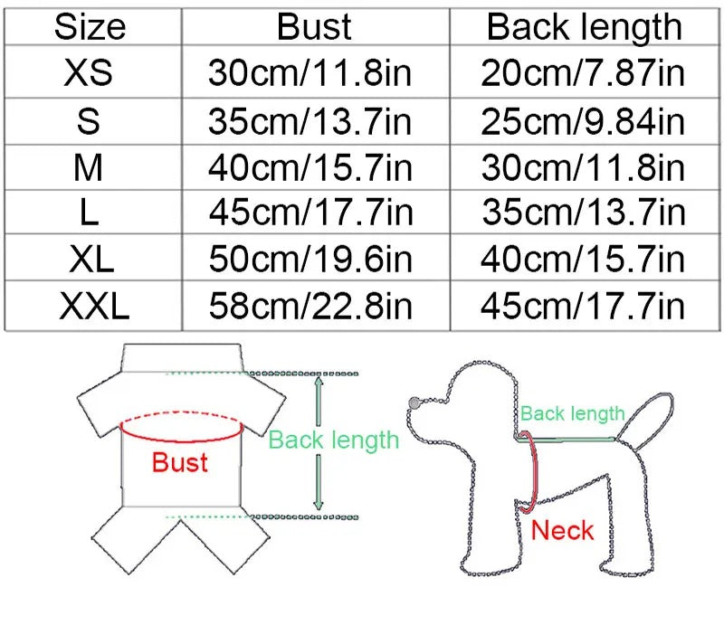 Warm Winter Hoodie for Small Dogs & Cats