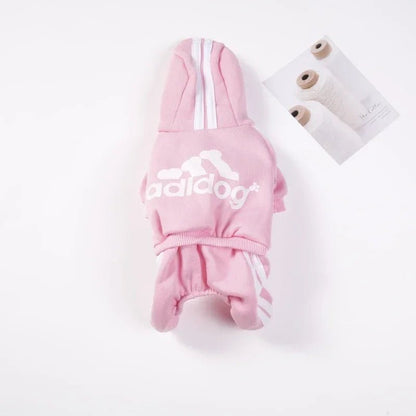 adidog Hoodie Jumpsuit for Dogs - PetLiveliest - PetLiveliest