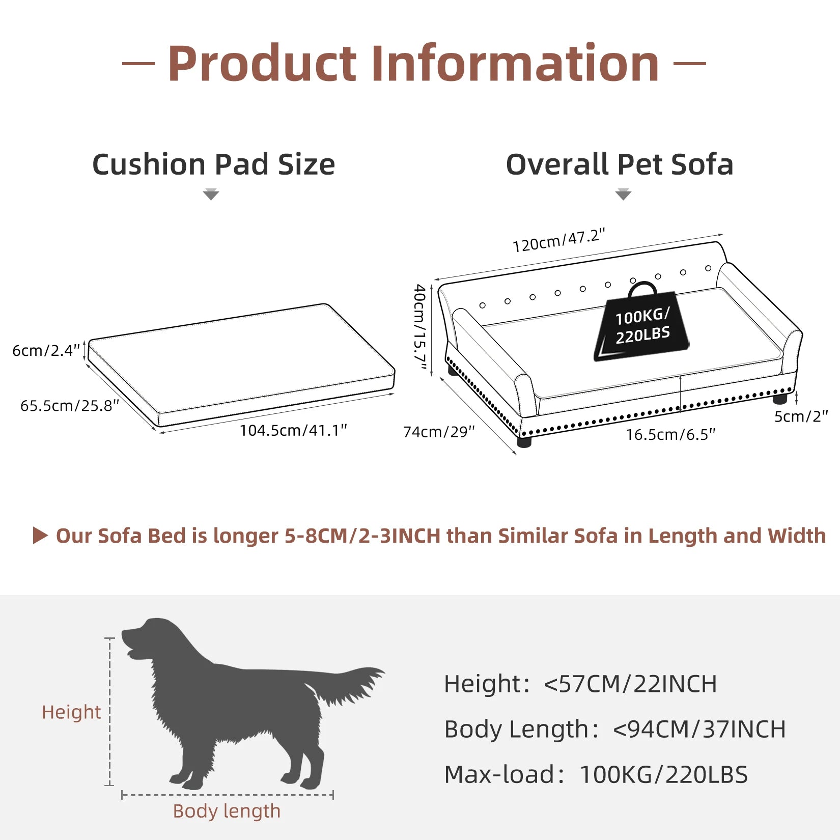 BingoPaw Waterproof Pet Sofa Bed - PetLiveliest - PetLiveliest