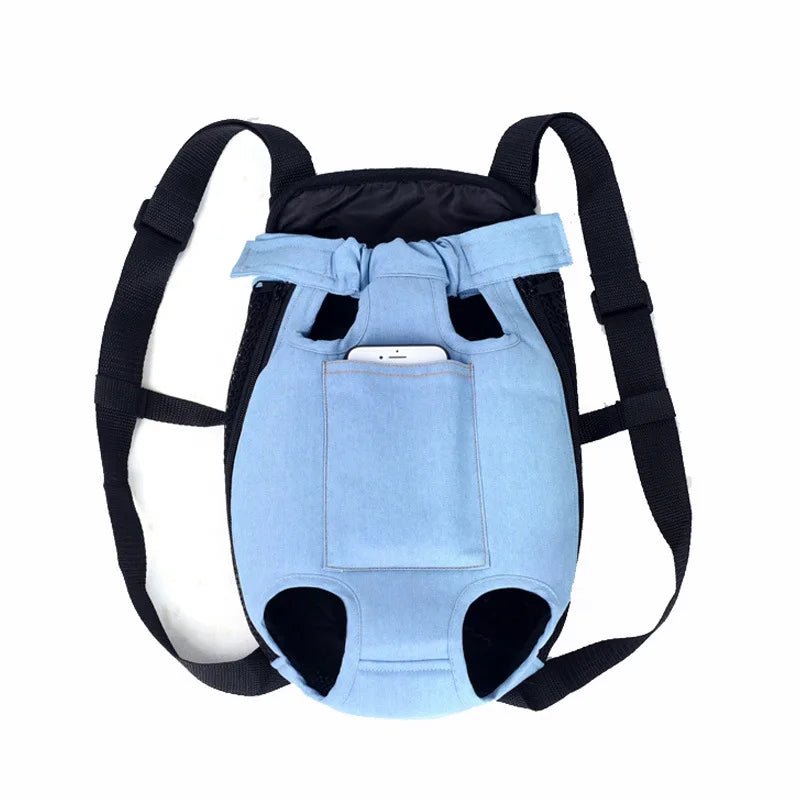 Denim Pet Dog Backpack Carrier - PetLiveliest - PetLiveliest