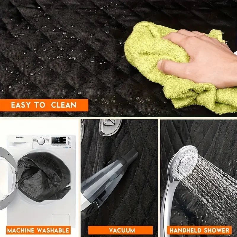 Dog Seat Cover for Back Seat 100% Waterproof Dog Car Seat Covers with Mesh Window Scratch Prevent Anti - slip Dog Car Hammock - PetLiveliest - PetLiveliest