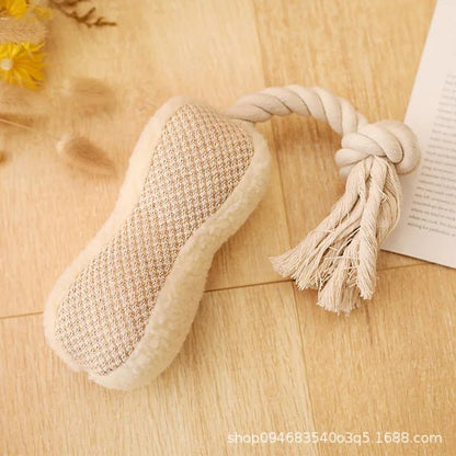Dog Sound Canvas Rope Toy - PetLiveliest - PetLiveliest