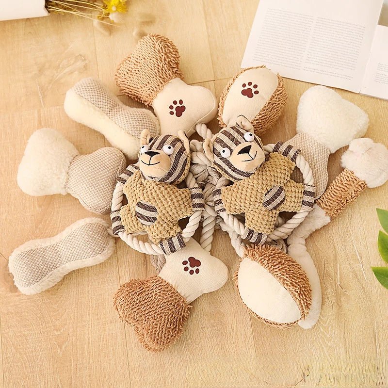 Dog Sound Canvas Rope Toy - PetLiveliest - PetLiveliest