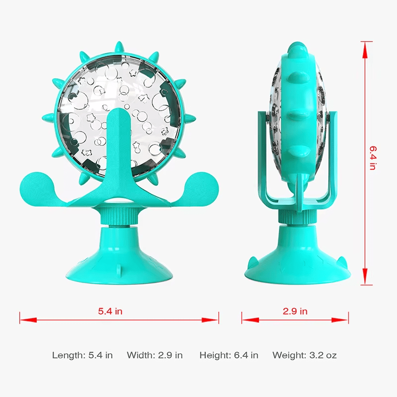 Interactive Windmill Treat Dispensing Dog Toy - PetLiveliest - PetLiveliest