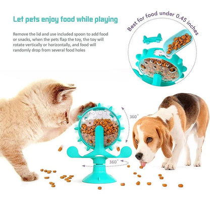 Interactive Windmill Treat Dispensing Dog Toy - PetLiveliest - PetLiveliest