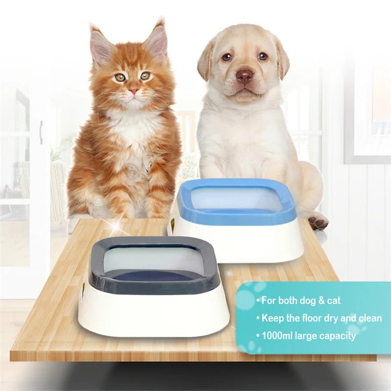 Large Capacity Anti - Splash Dog Water Bowl - PetLiveliest - PetLiveliest