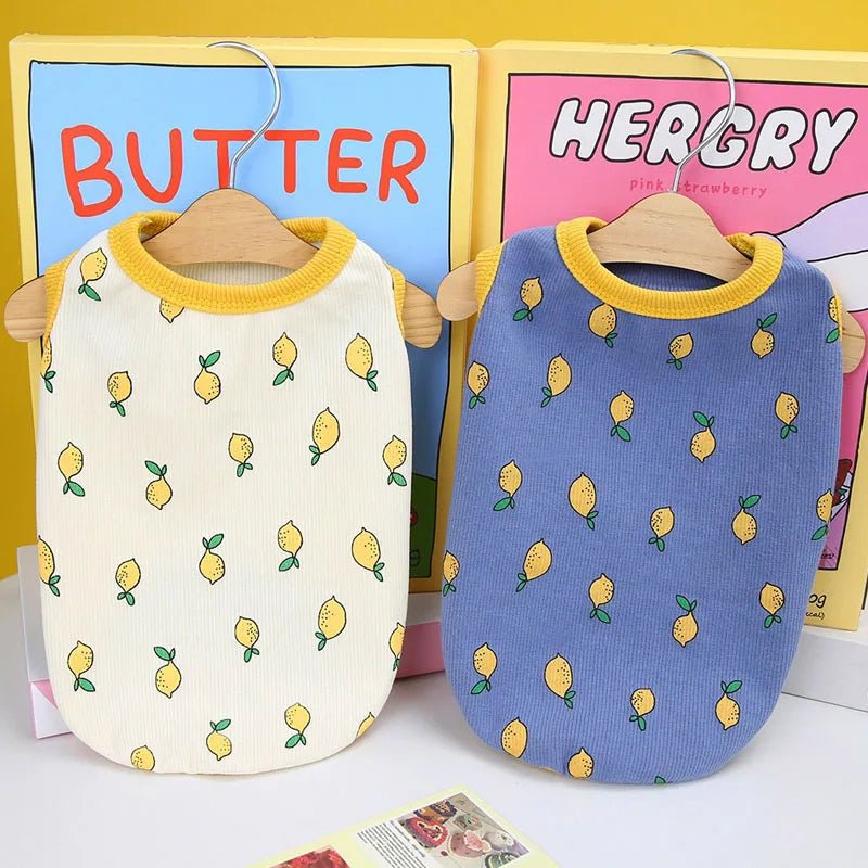 Lemon Pattern Summer Dog Vest - PetLiveliest - PetLiveliest