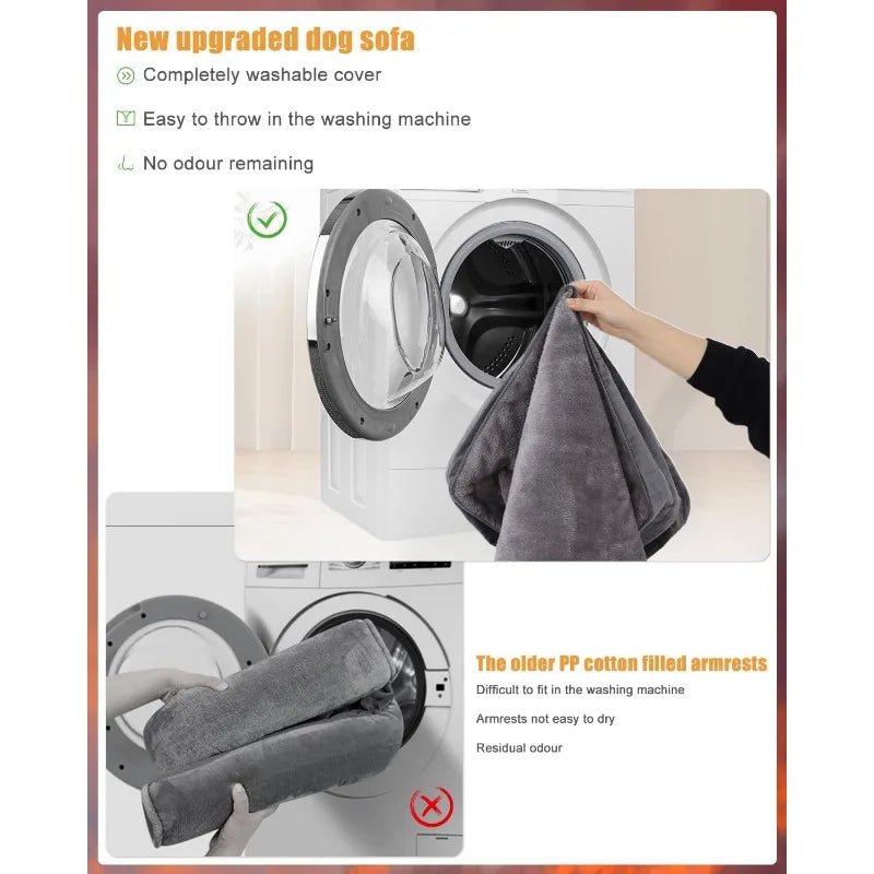 Orthotic Large Dog Bed | Waterproof, Washable Sofa Bed with Non - Slip Bottom - PetLiveliest - PetLiveliest