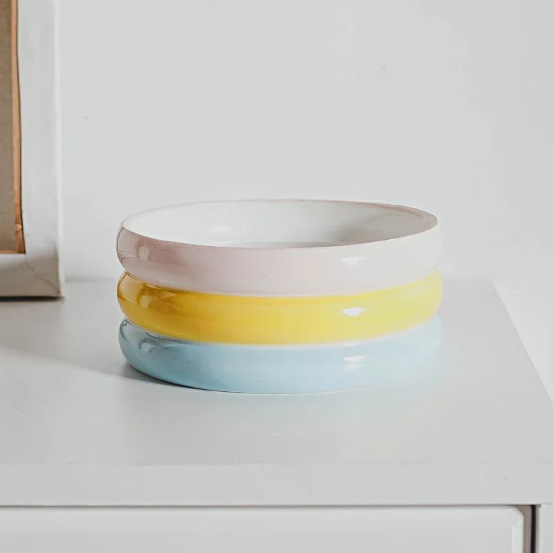 Pet Ceramic Bowl Set - Elevated Feeding Bowls - PetLiveliest - PetLiveliest