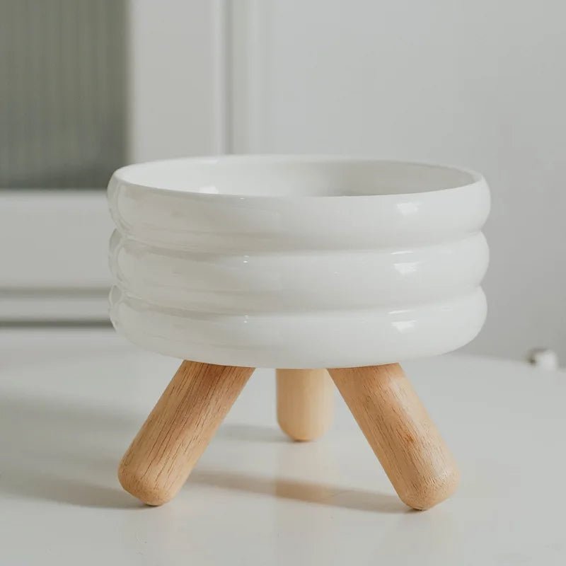 Pet Ceramic Bowl Set - Elevated Feeding Bowls - PetLiveliest - PetLiveliest