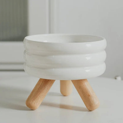 Pet Ceramic Bowl Set - Elevated Feeding Bowls - PetLiveliest - PetLiveliest