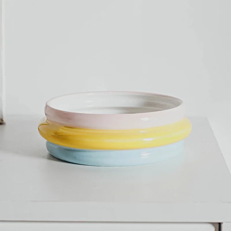 Pet Ceramic Bowl Set - Elevated Feeding Bowls - PetLiveliest - PetLiveliest